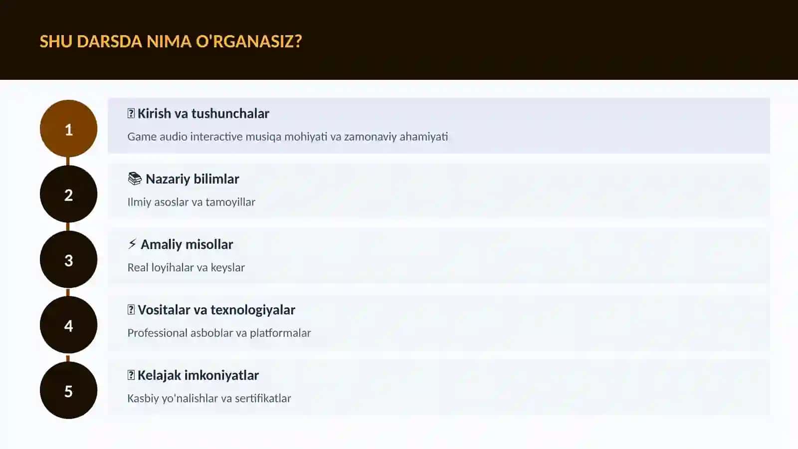 Game audio interactive musiqa 4