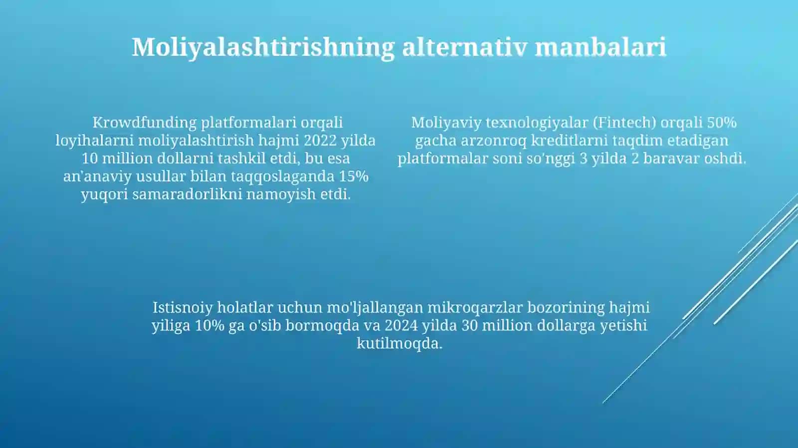 Byudjetdan moliyalashtirishning eng muqobil yo'llarini joriyetish 4