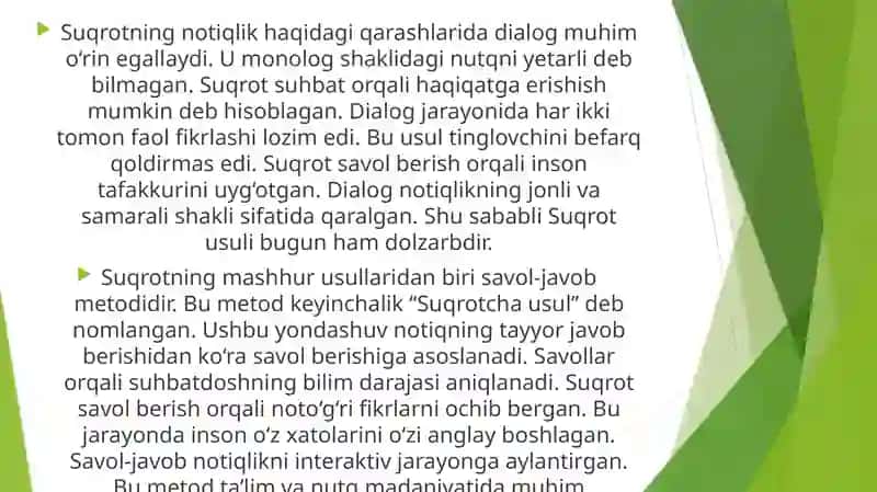 Suqrotning notiqlik san’ati haqidagi qarashlari 4