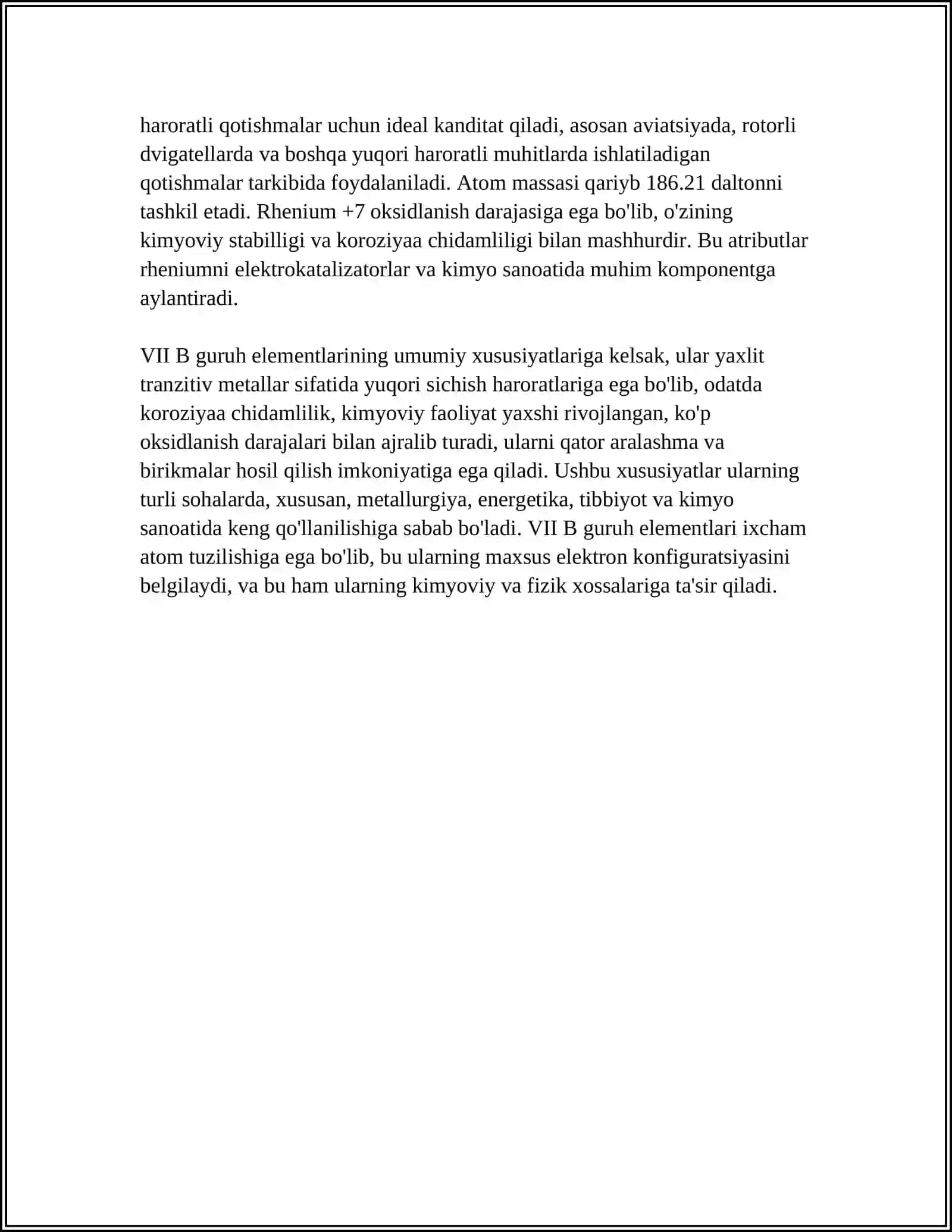 VII B GRUPPA ELEMENTLARI 4