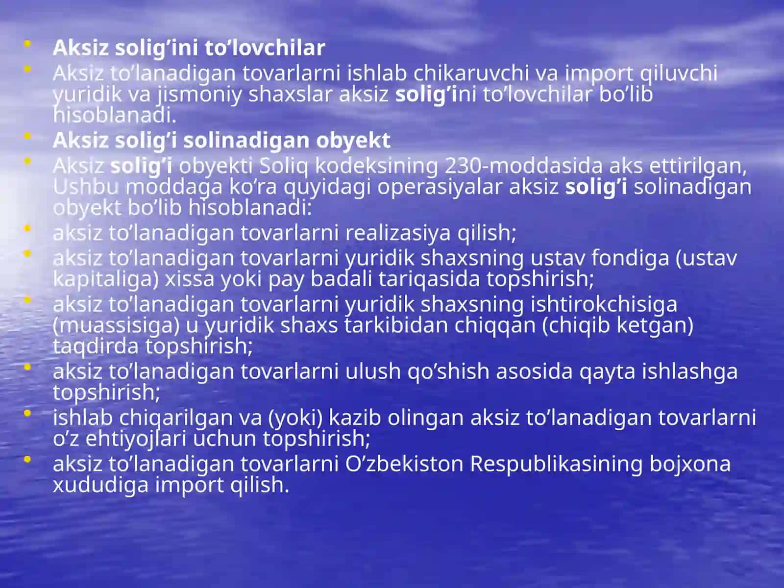 Aksiz solig’i 4