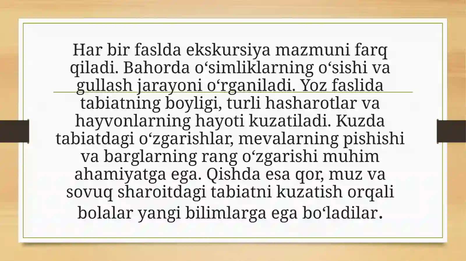 Tabiatga ekskursiyani samarali tashkil etish metodikasi 4