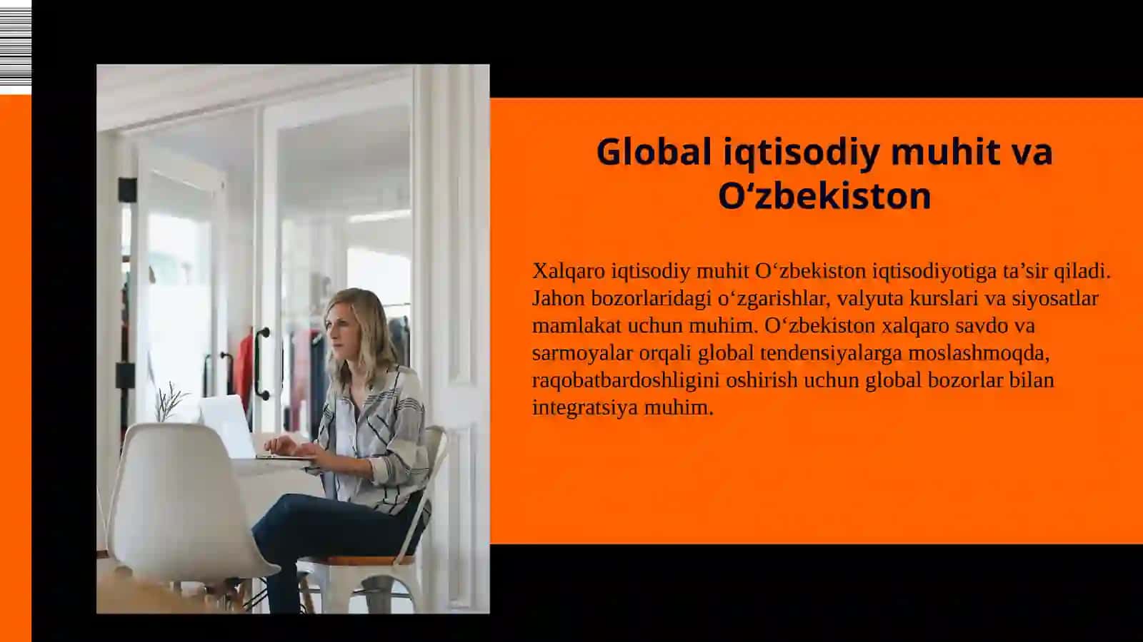 O‘zbekiston iqtisodiyotining global iqtisodiy tizimdagi o‘rni va rivojlanish istiqbollari 4