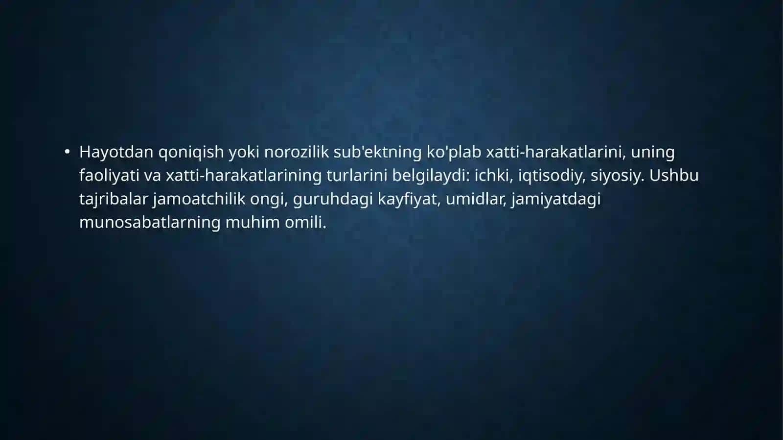 Qoniqish va Quvunch 4