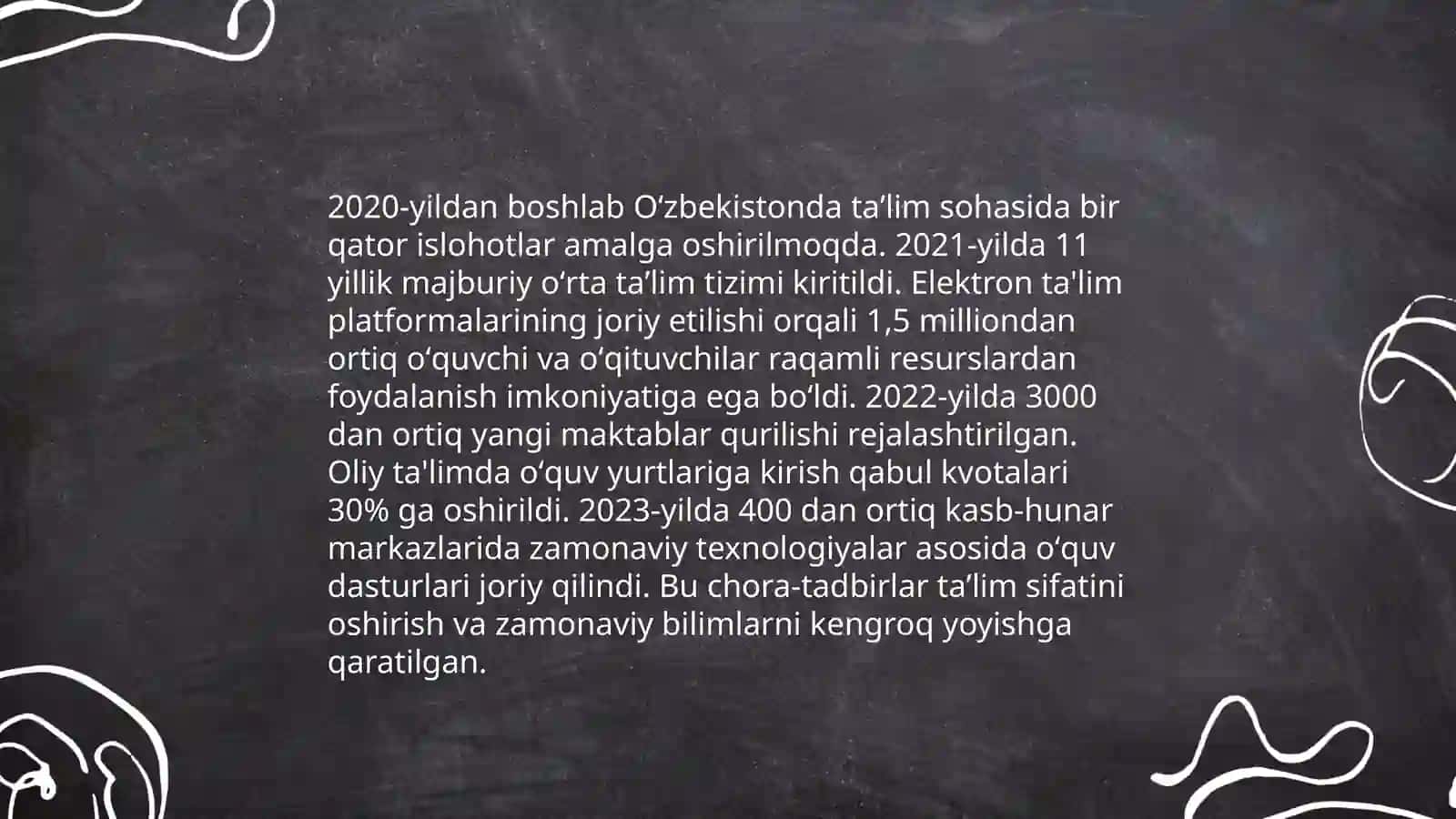 O'zbekiston Respublikasida ta'lim tizmi 4