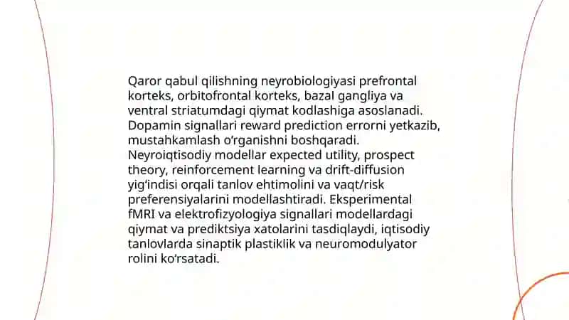 Xulq atvor va neyroiqtisodiyot 4