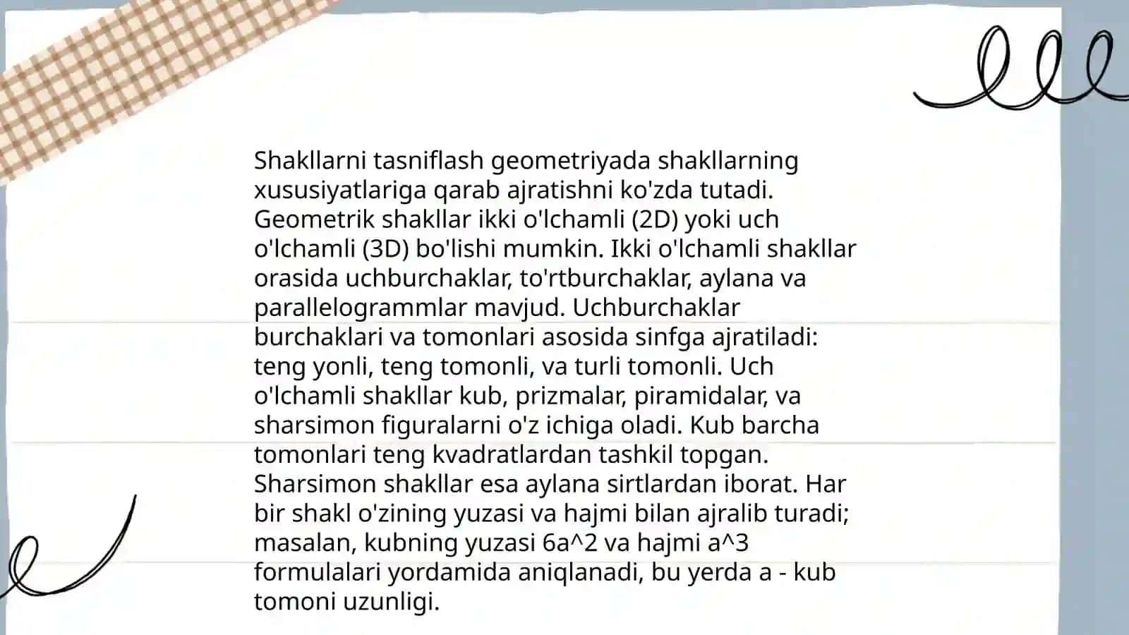 Geometrik shakllar bilan tanishuv 4