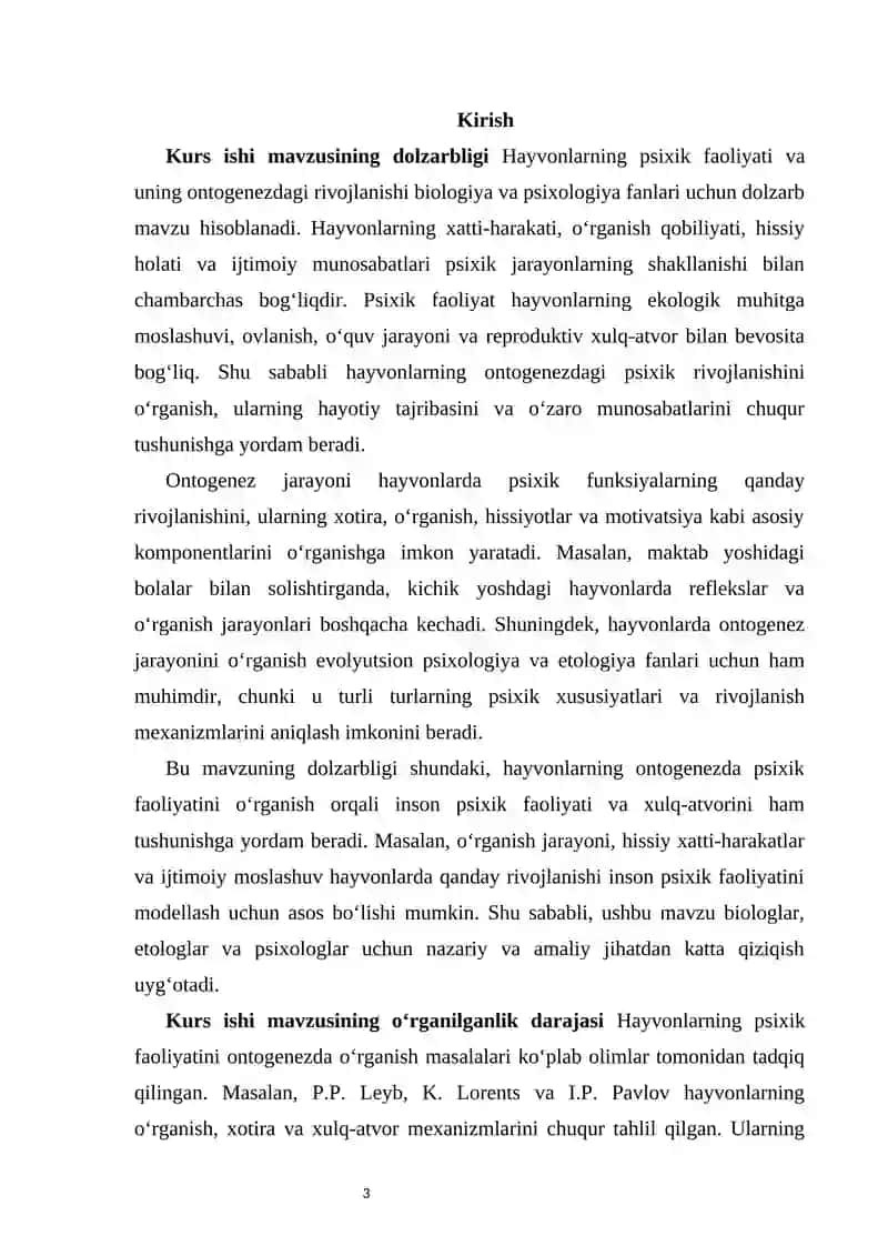 Hayvonlarning psixik faoliyatini ontogenezda rivojlanishi         Hayvonlarning psixik faoliyatini ontogenezda rivojlanishi 4