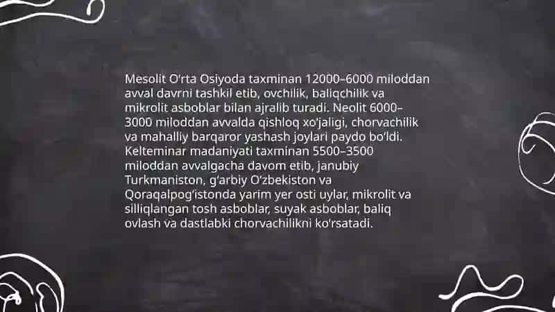 O'zbekistonning qadimgi tarixi. Sivilizatsiya 4