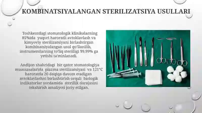 Terapevtik stamatalogiyada sterilizatsiya usullari 4