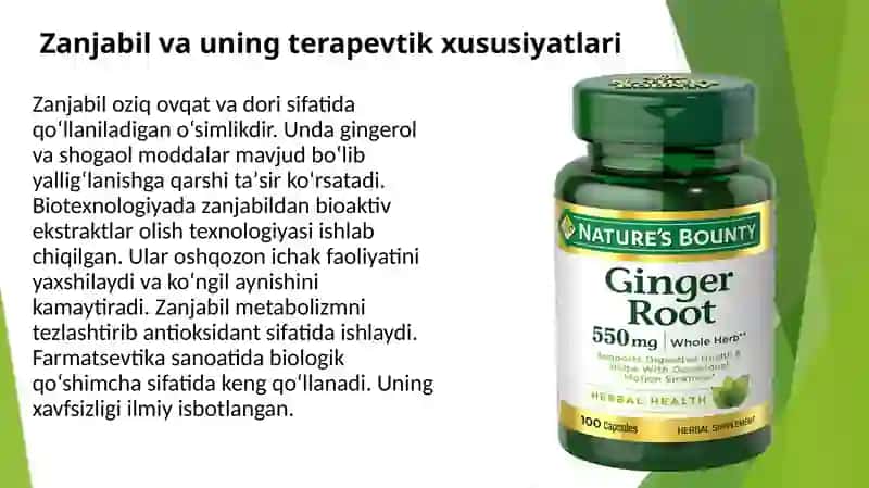 Dori sifatida istemol qilinadigan oziq ovqat maxsulotlari 4
