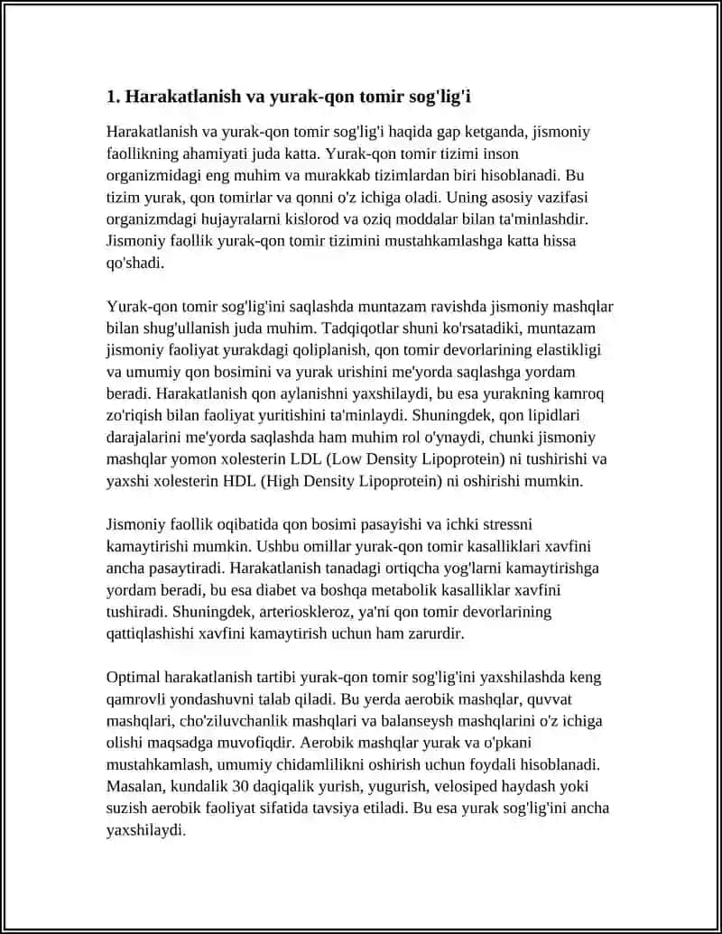 OPTIMAL HARAKATLANISH TARTIBI SALOMATLIKNI MUSTAHKAMLASH VA SAQLASH 4
