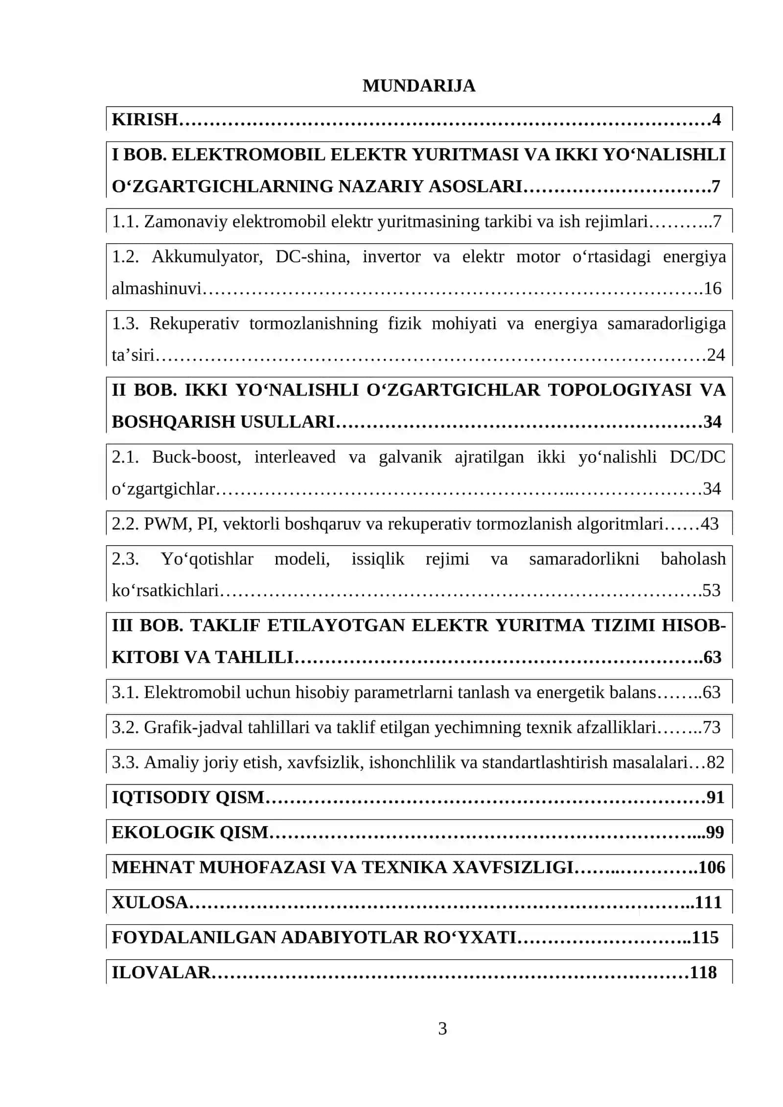 Zamonaviy elektromobillar elektr yuritmalarida ikki yo'nalishli o'zgartgichlarni qo'llash hisobiga energiya samaradorlikni oshirish 4