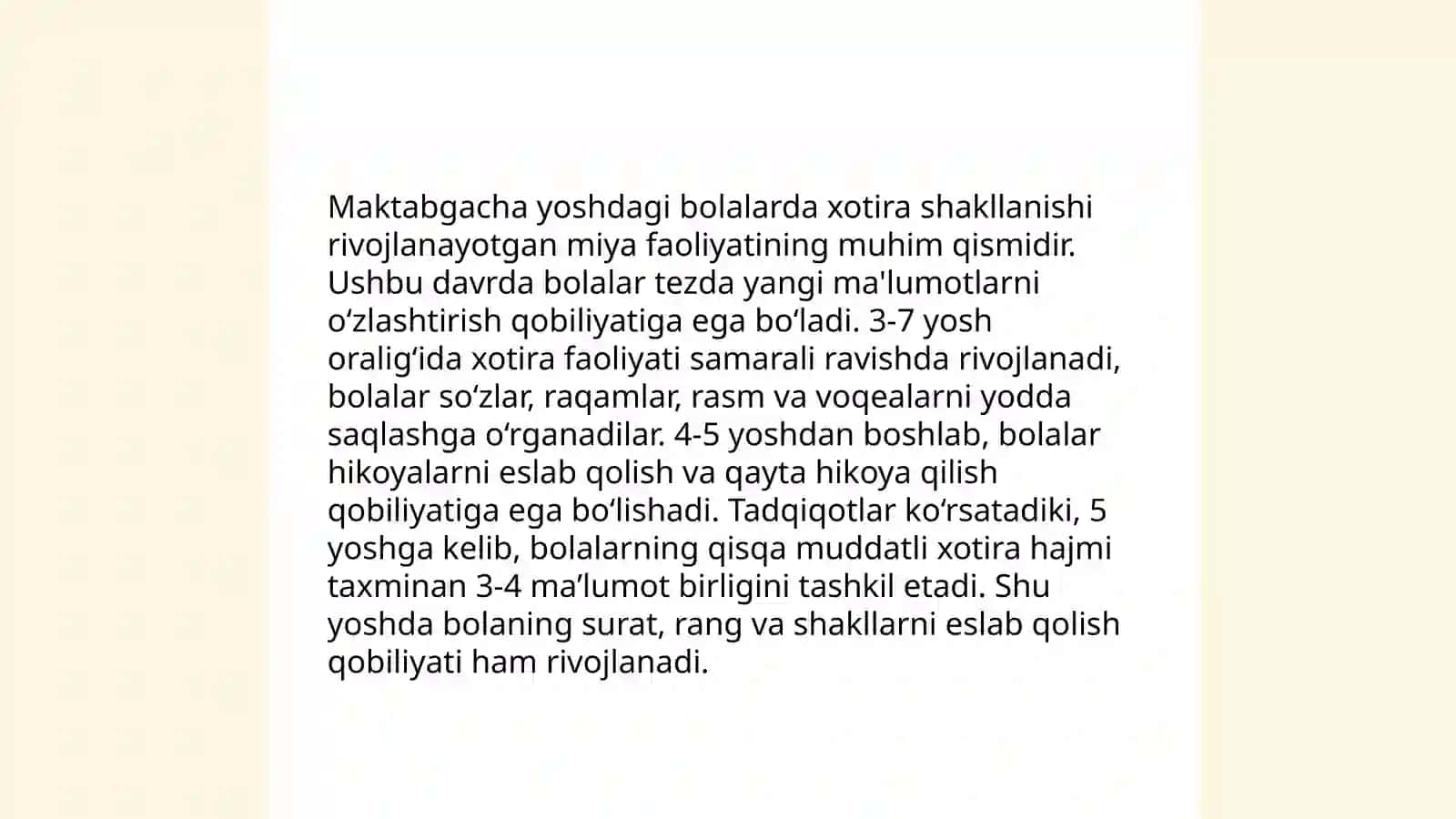 Maktabgacha tarbiya yoshida bilish jarayonlari 4