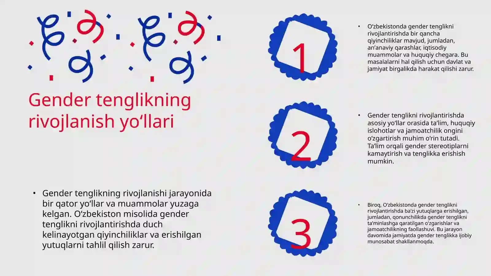 Gender tenglik tushunchasi va uning Oʻzbekistonga kirib kelishi 4