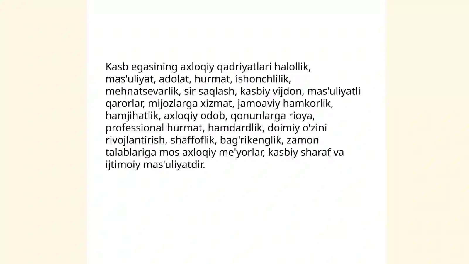 Kasb egasining ijtimoiy xulqi 4