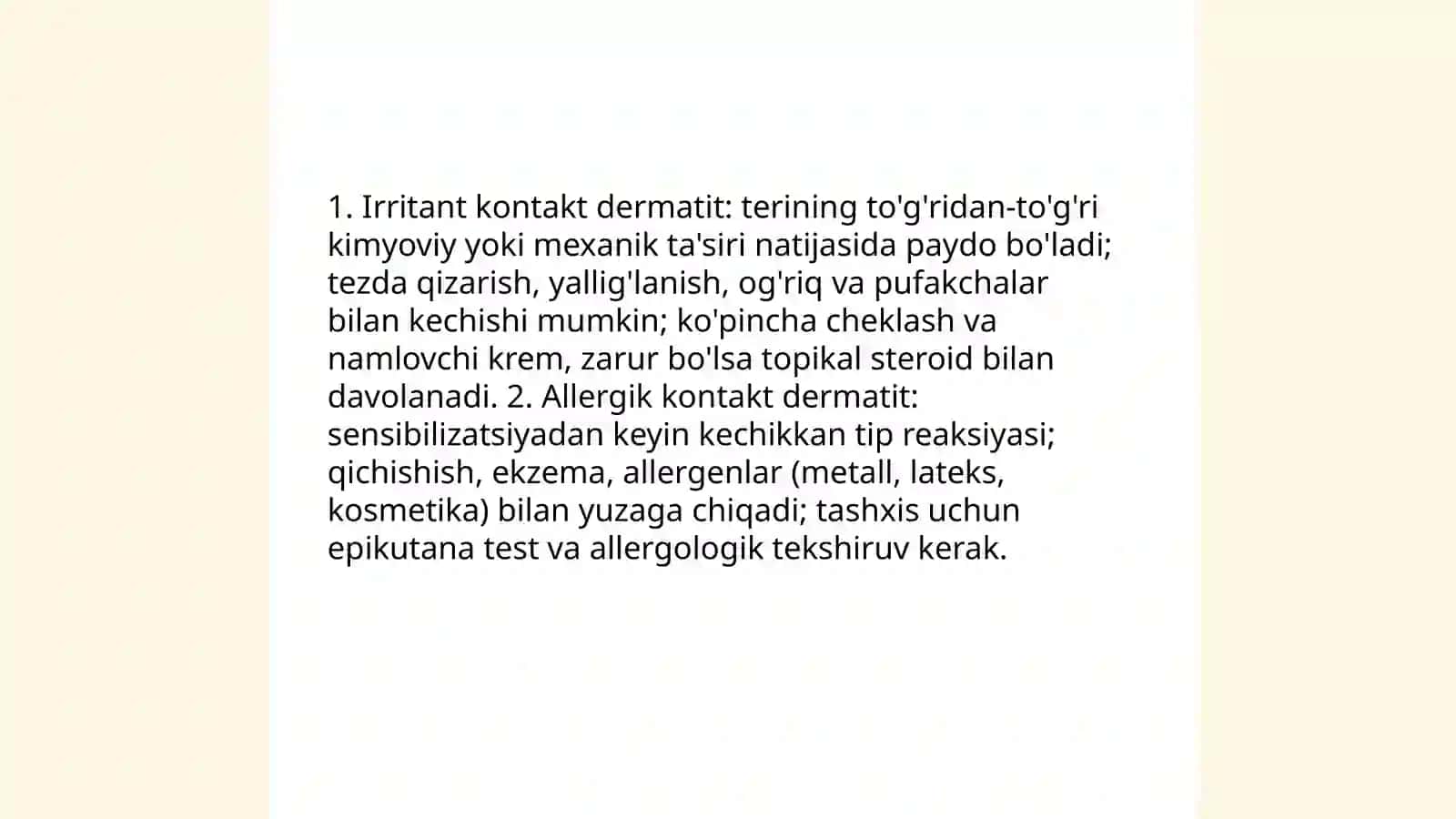 Kontakt dermatit 4