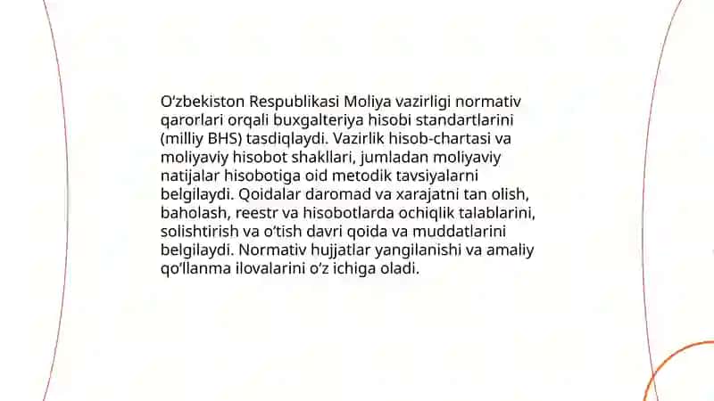 Moliyaviy natijalar hisobotining huquqiy-me'yoriy bazasi 4
