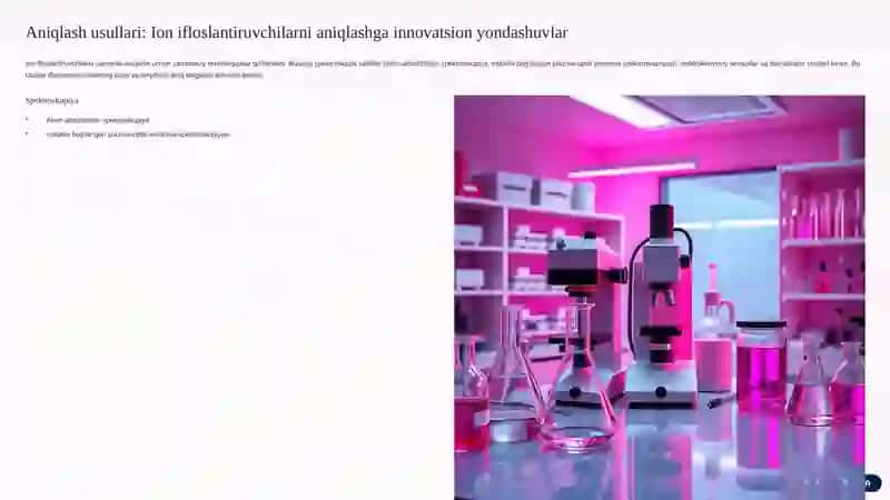 Ion bog'lanishli ifloslantiruvchi birikmalarni aniqlash va ulardan tozalash usullari 4