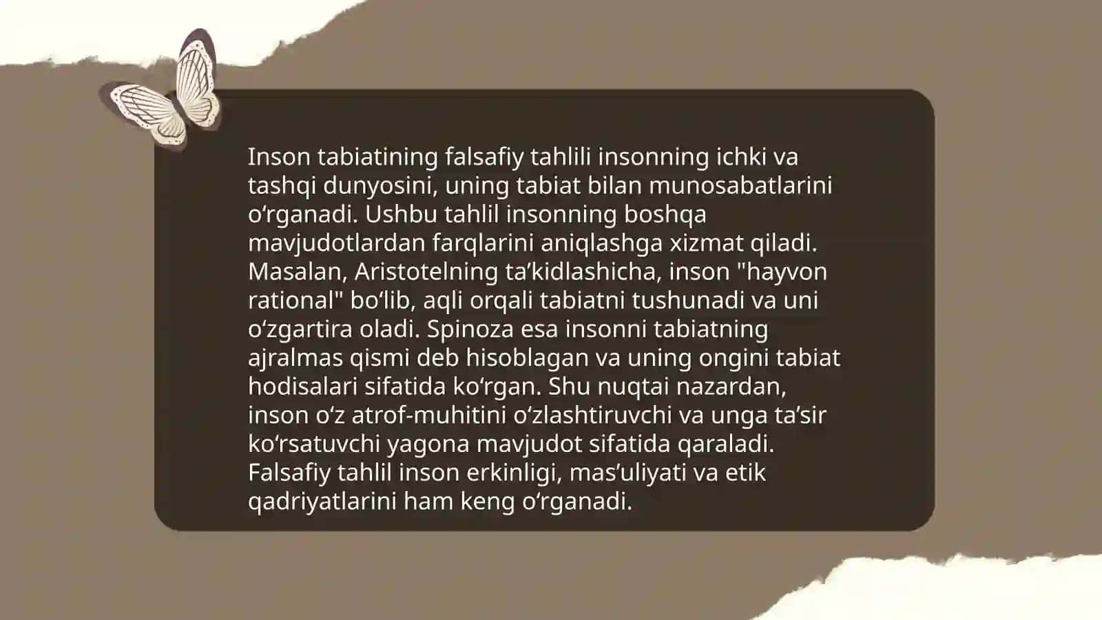 Falsafiy antropologiya - inson haqidagi taʼlimot 4