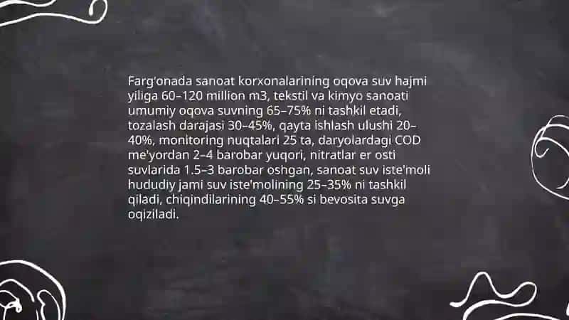 Fargʻona viloyatidagi sanoat korxonalarining ekologiyaga tasiri 4