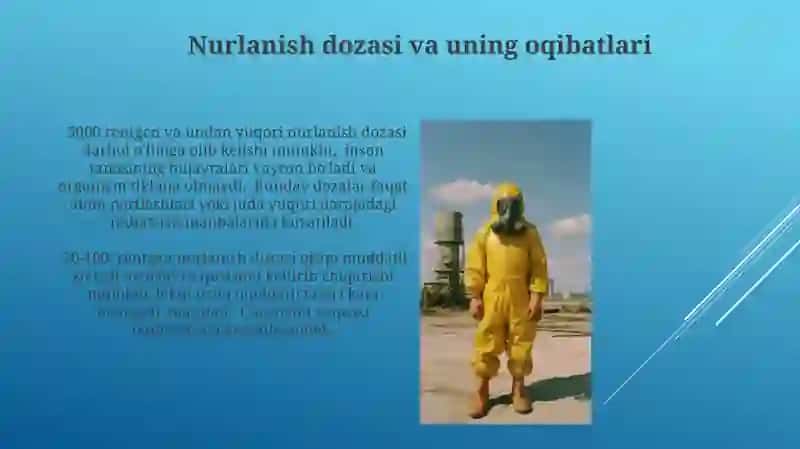 Radioaktiv nurlanishlarning inson organizmiga ta’siri 4