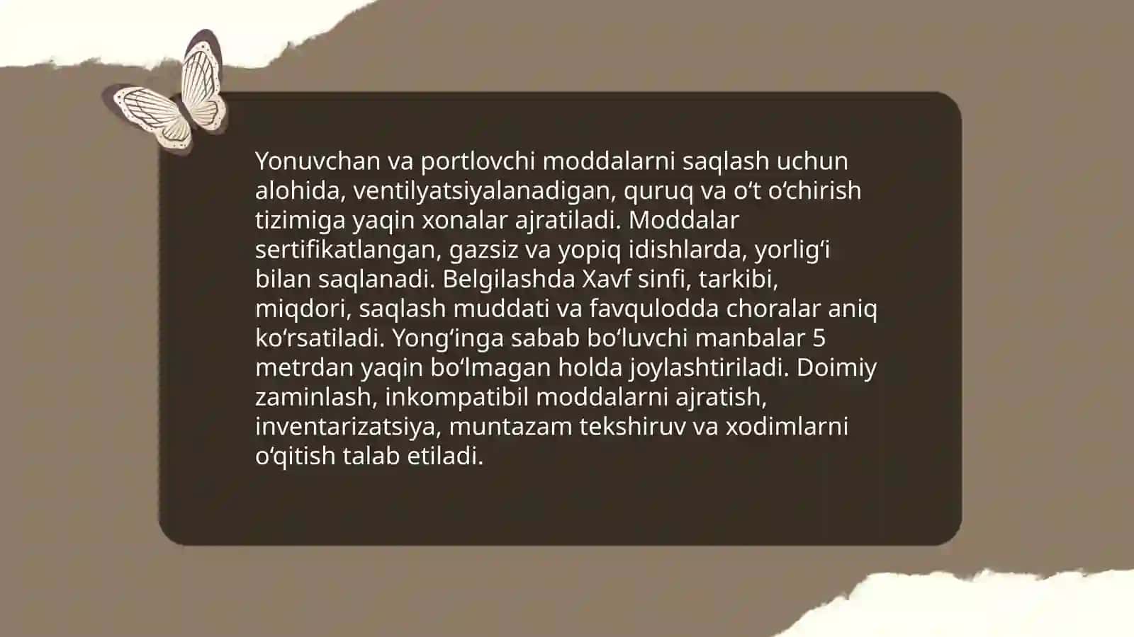 Yong'in va portlovchi moddalar 4