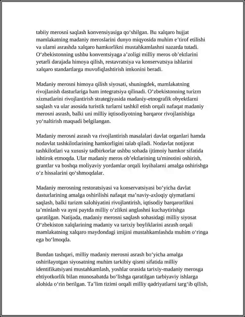MADDANIY MEROSNI SAQLASH VA TIKLASH SIYOSATI 4