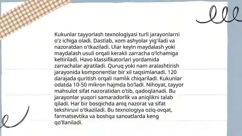 Kukunlar uchun reglament tuzish 4