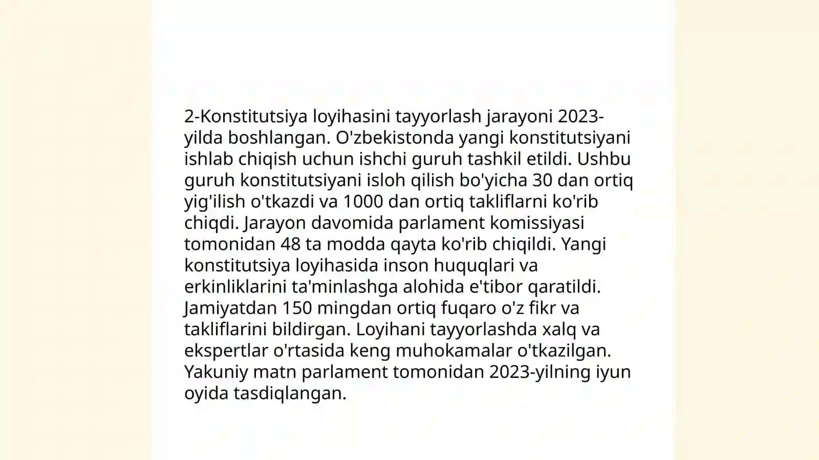 Oʻzbekiston Respublikasi Konsititutsiyasining yaratilishi 4