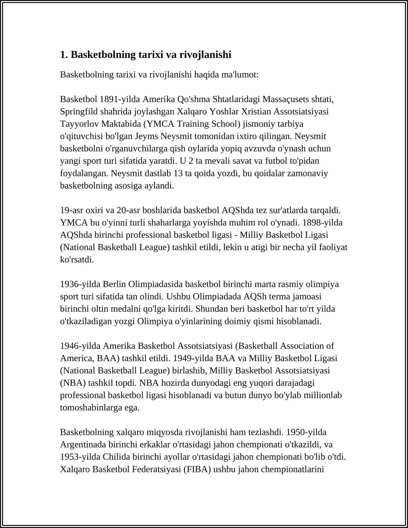 Basketbol Sport O'yini 4