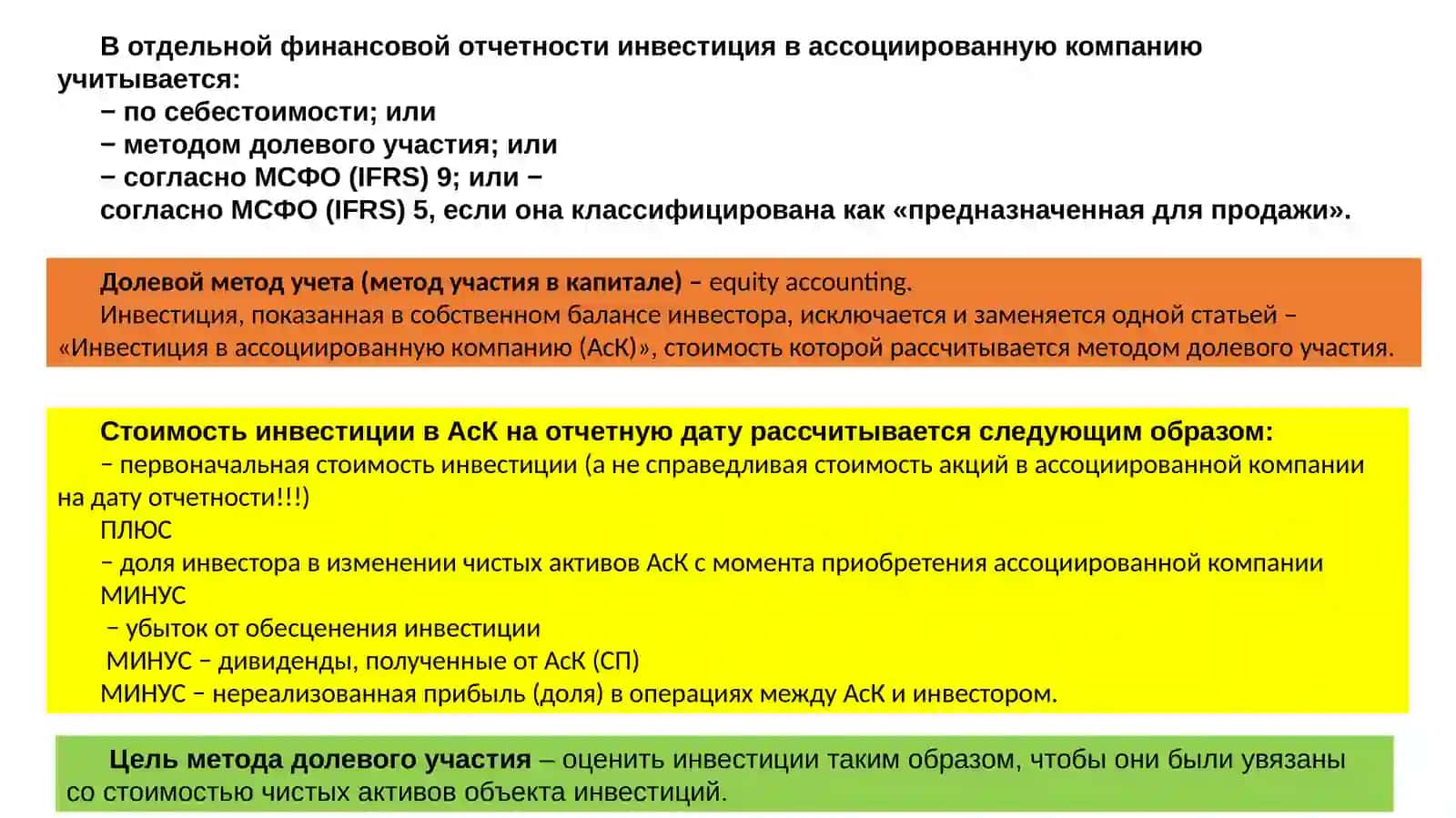 МСФО (IAS) 28 «Инвестиции в ассоциированные и совместные предприятия» 4