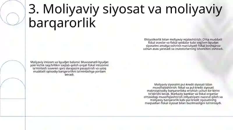 Moliyaviy Barqarorlik Va Uni Taminlash Ominlari 4