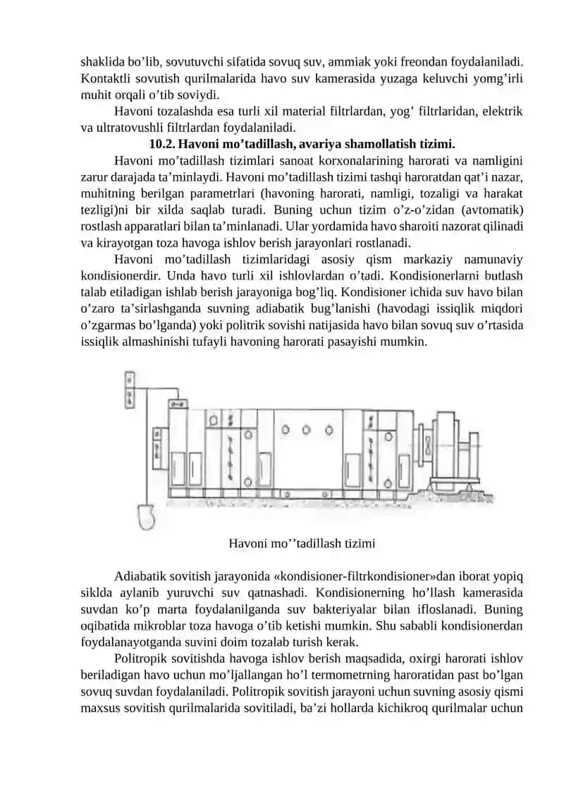 Ishlab chiqarish korxonalarini shamollatish va yoritish tizimi 4