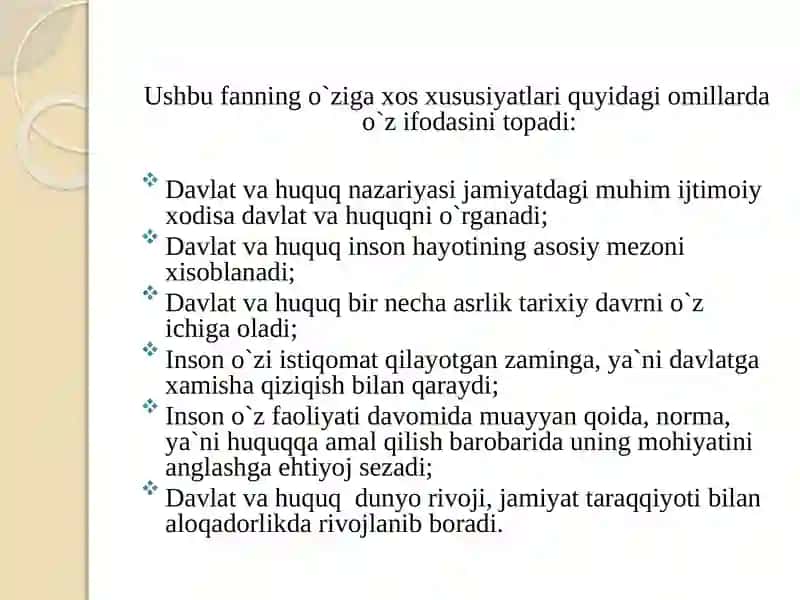 Davlat va huquq nazariyasi 4