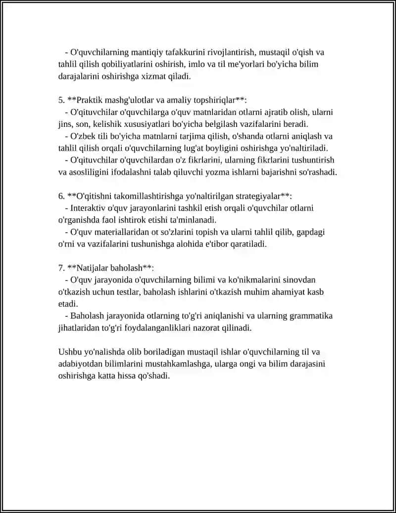 OT SÒZ TURKUMINI ÒRGANISHDA QÒLLANADIGAN MYSTAQIL ISHLAR 4