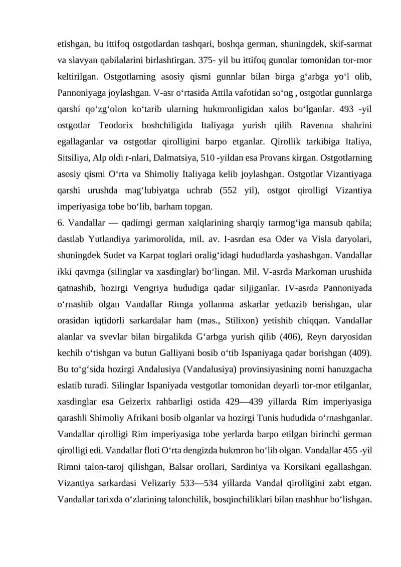 G'ARBIY YEVROPA VA SHARGDA FEODAL MUNOSABATLARNING YUZAGA KELISHI 4