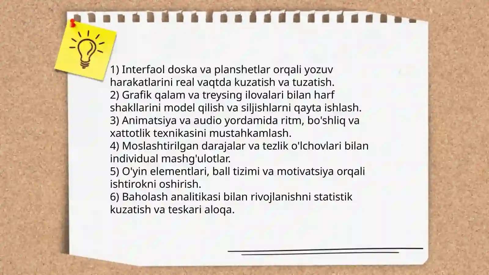 Husnixat darslarida pedagogik texnologiyalarni qoʻllash 4