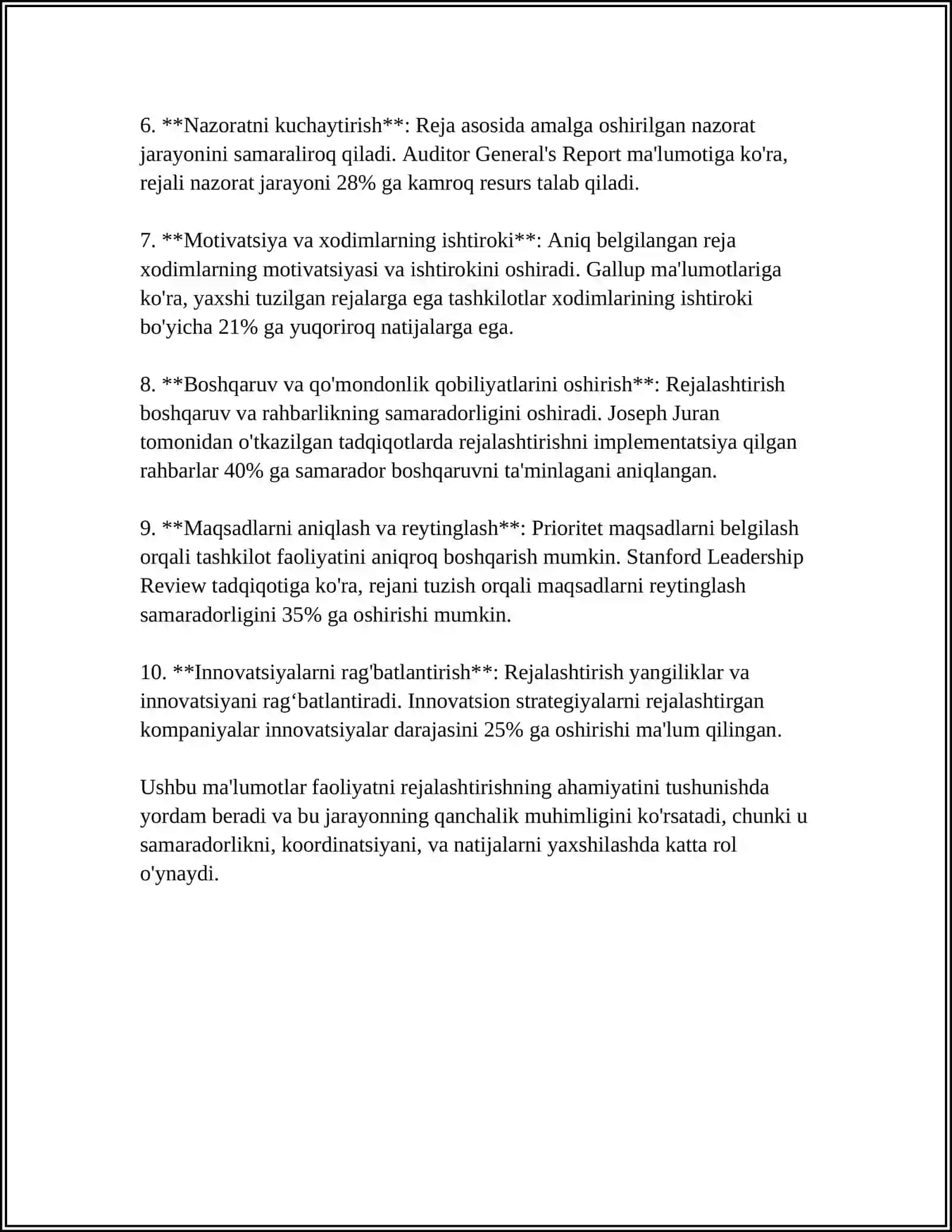 FAOLIYATNING O'ZLASHTIRILISHI VA MALAKALARNI EGALLASH.FAOLIYAT SAMARADORLIGINI OSHIRISH OMILLARINI JADVAL ASOSIDA YORITIB BERISH 4