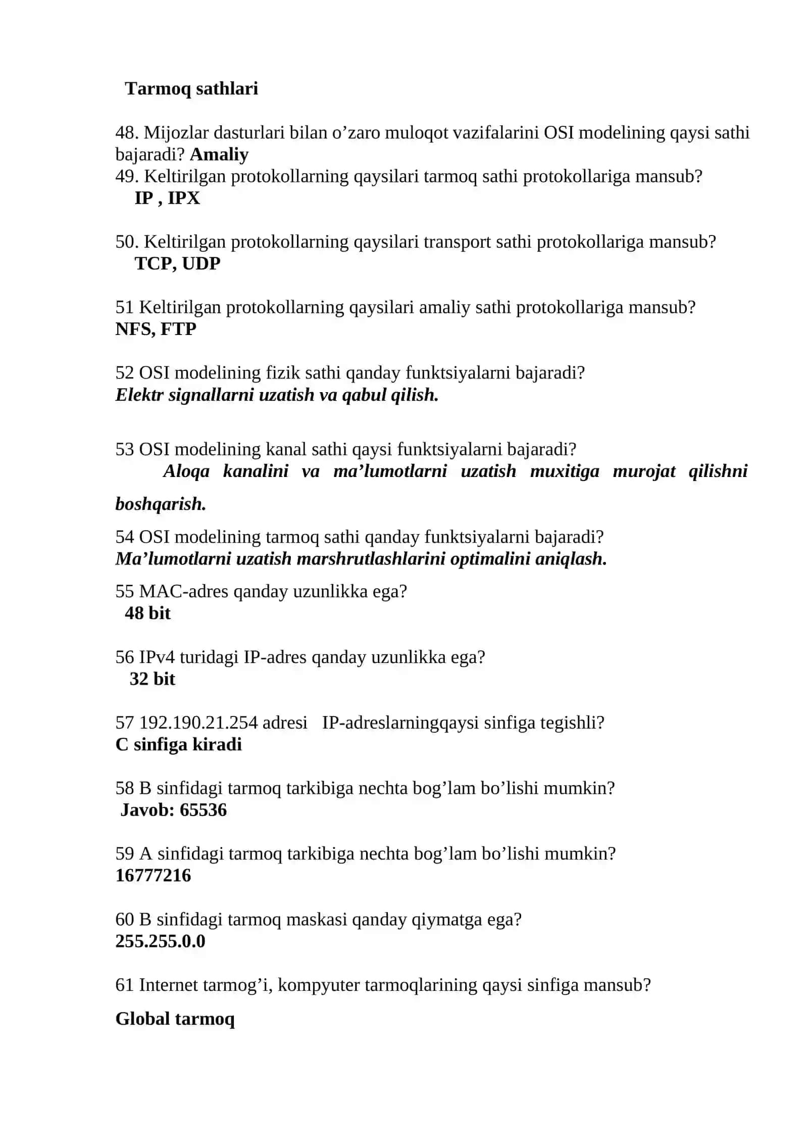 Wide Area Network (WAN) haqida savollar va javoblar 4