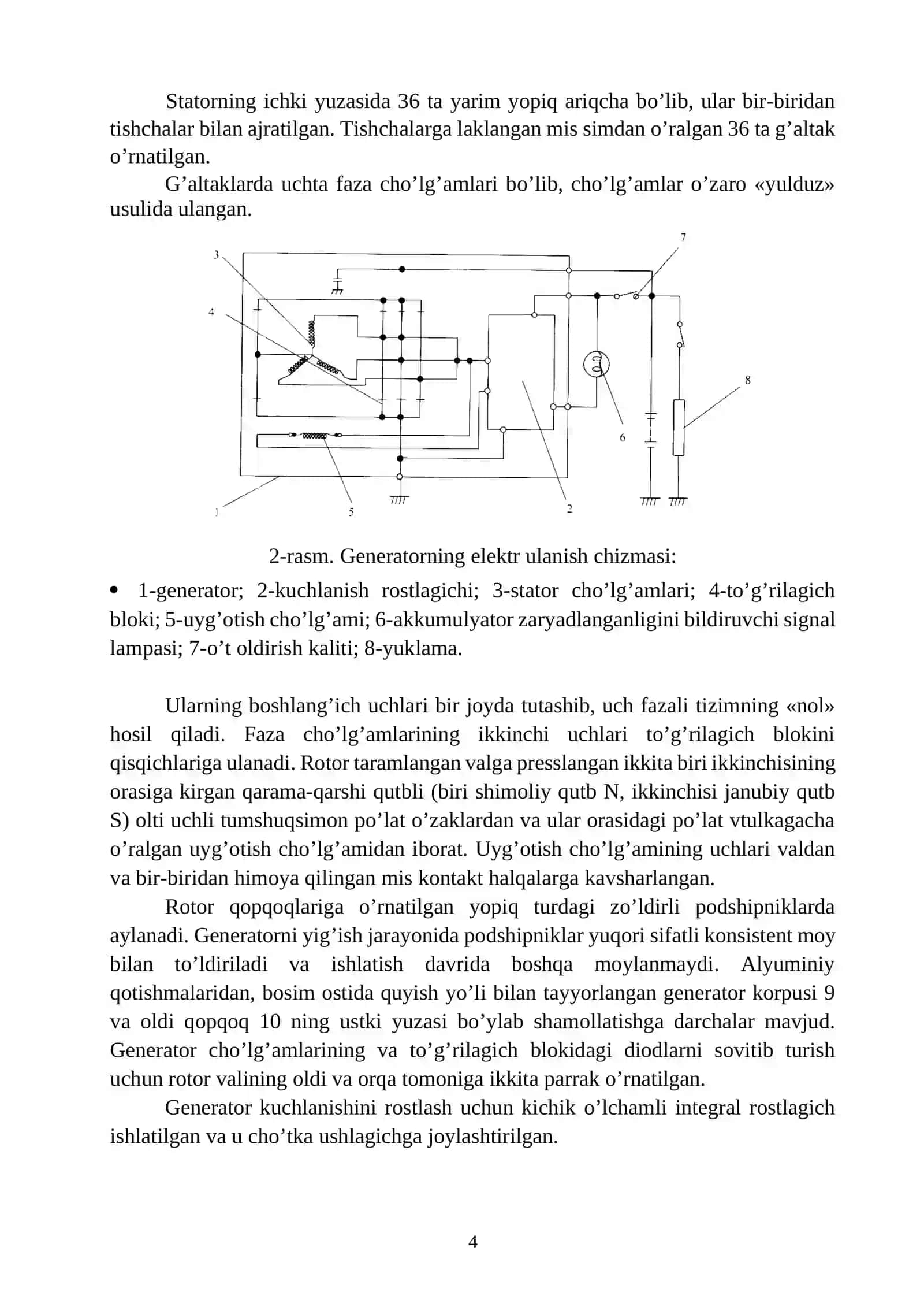 Uslubiy qo’llanma 60712500-Transport vositalari muhandisligi (avtomobil transporti) yo’nalishi talabalari uchun 4