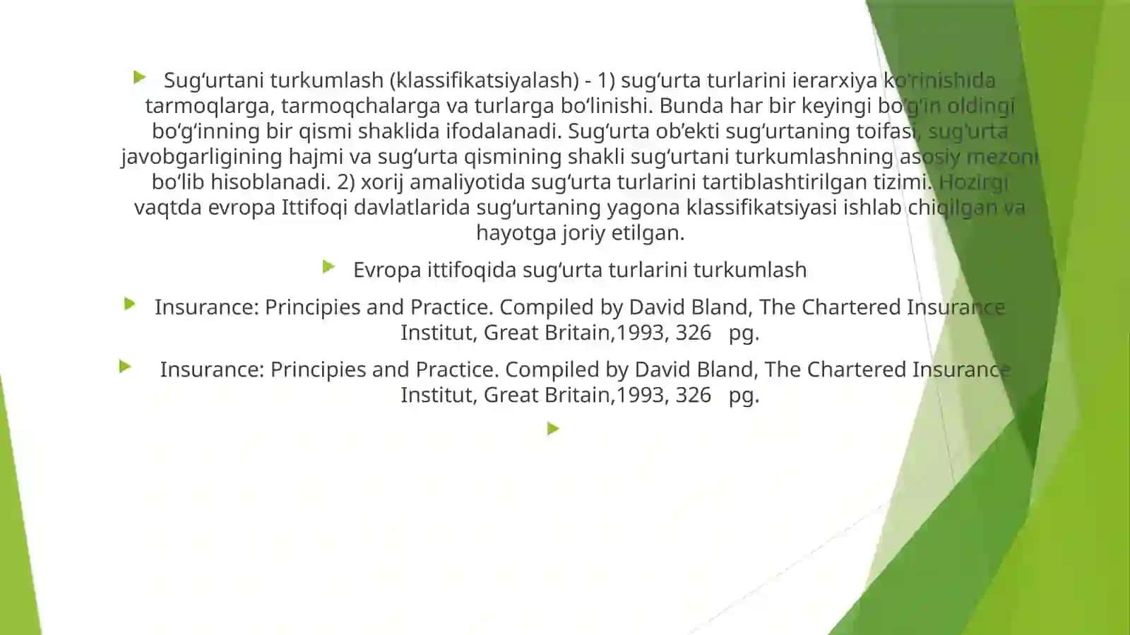8-Mavzu:Sug’urtasohalarivaularninginterpretatsiyasi 4