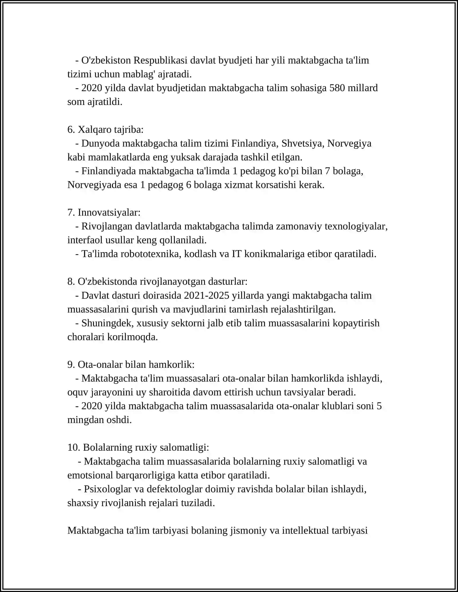 MAKTABGACHA TAʼLIMDA TARBIYANING OʼRNI 4