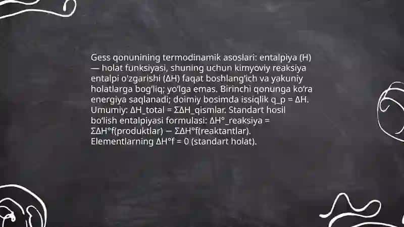 Gess qonuni va undan kelib chiqadigan xulosalar 4