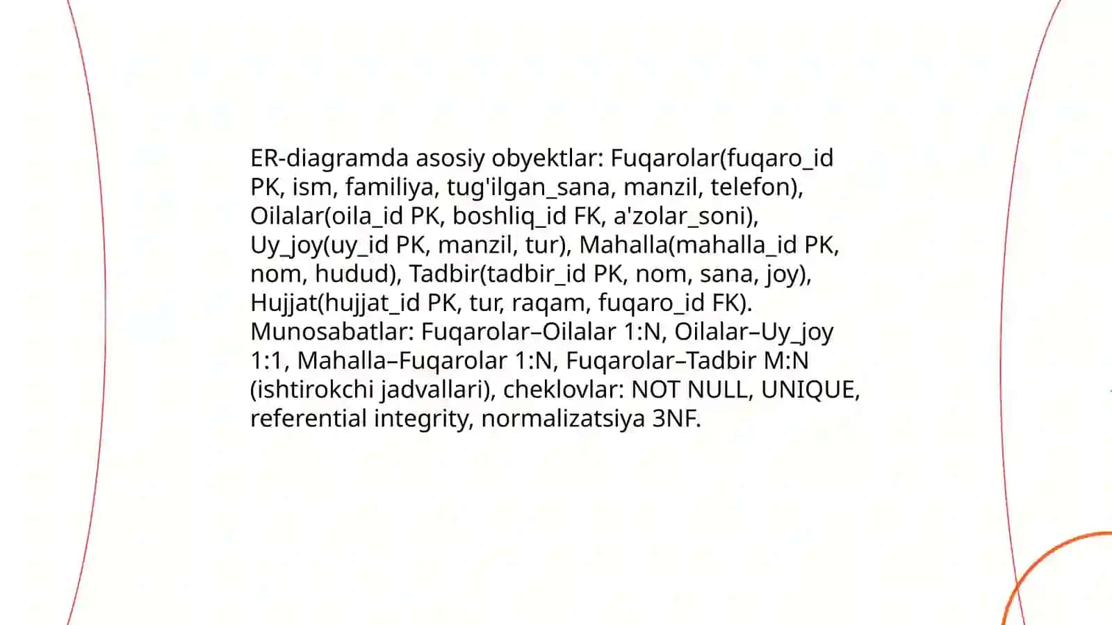 Mahalla fuqarolar yigʻini uchun maʼlumotlar bazasini yaratish 4