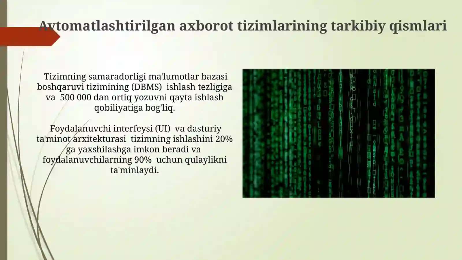 Avtomatlashtirilgan Axborot Tizimlarining Ta'rifi 4
