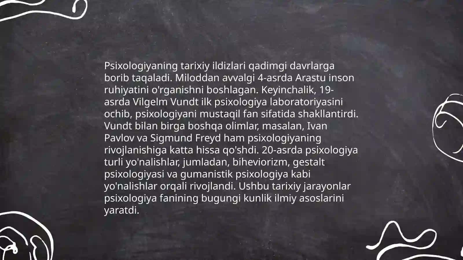 Umumiy psixologiyaning mustaqil fan sifatida vujudga kelishi,uning rivojlanish tarixi va hozirgi holati 4
