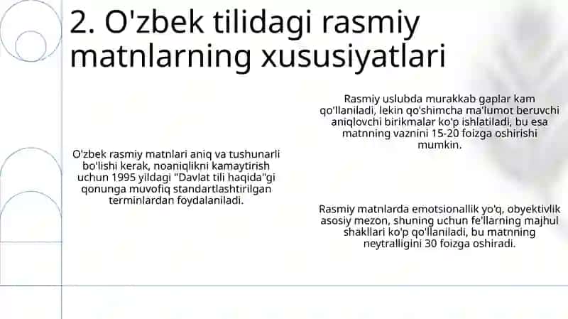 O'zbek tili fanidan Soxaga oid rasmiy matn ustida ishlash 4