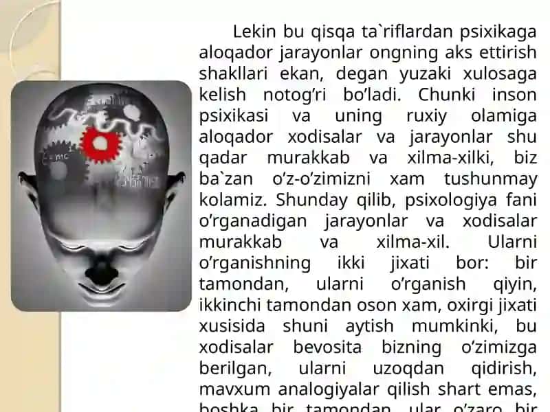 Umumiy Psixologiya fanining predmeti 4