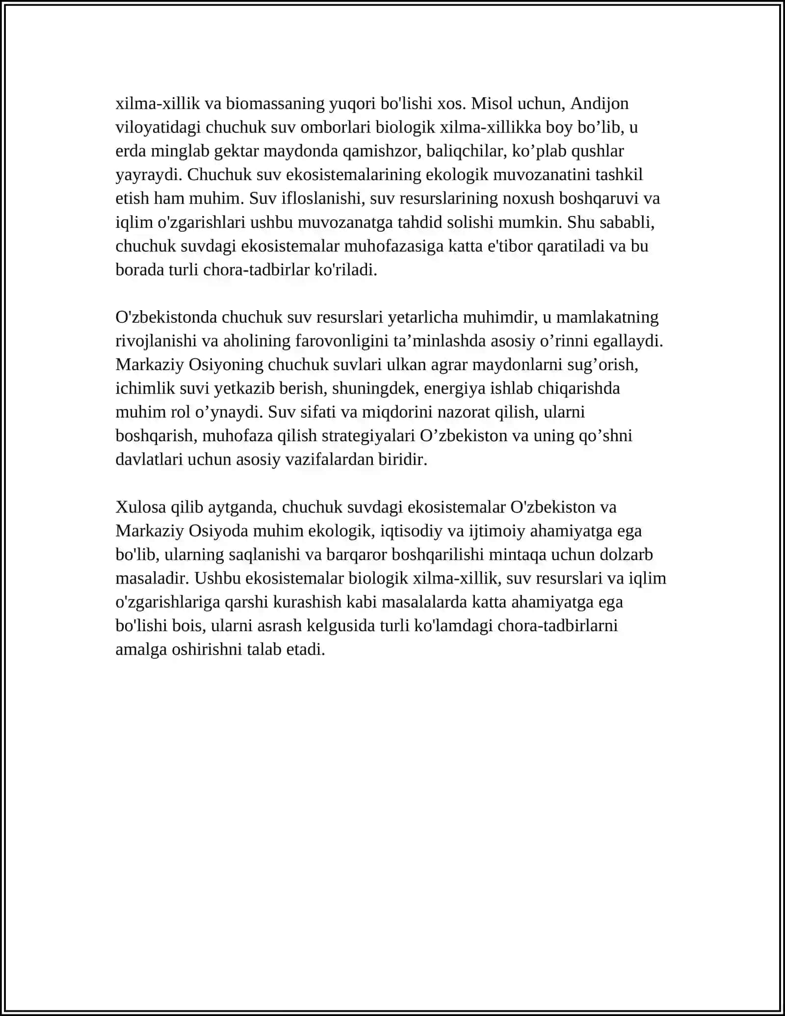 CHUCHUK SUVDAGI ORGANIZMLAR JAMOALARI 4